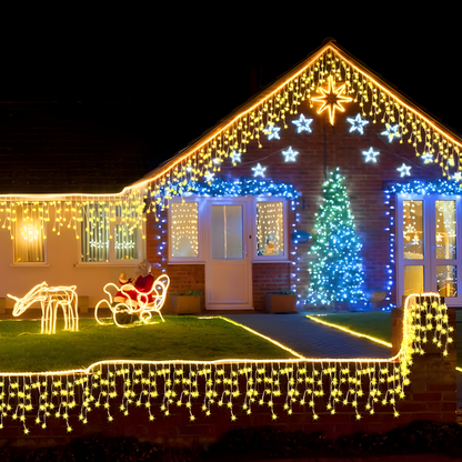 FrostGlow Solar Cascade™ – La magia de la Navidad, sin cables