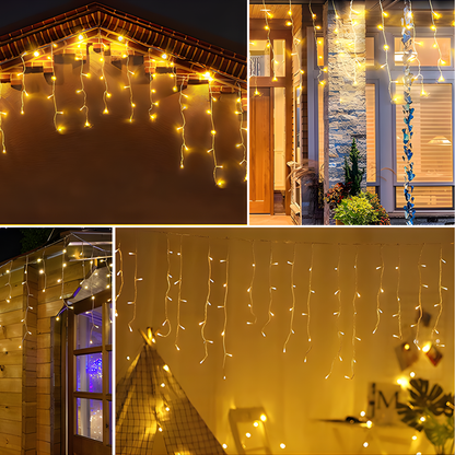 FrostGlow Solar Cascade™ – La magia de la Navidad, sin cables