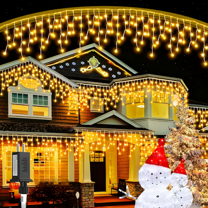 FrostGlow Solar Cascade™ – La magia de la Navidad, sin cables